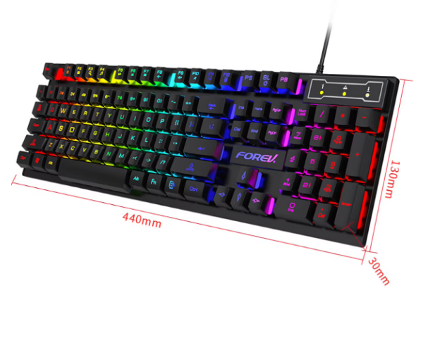 Gaming Keyboard & Wired Mouse